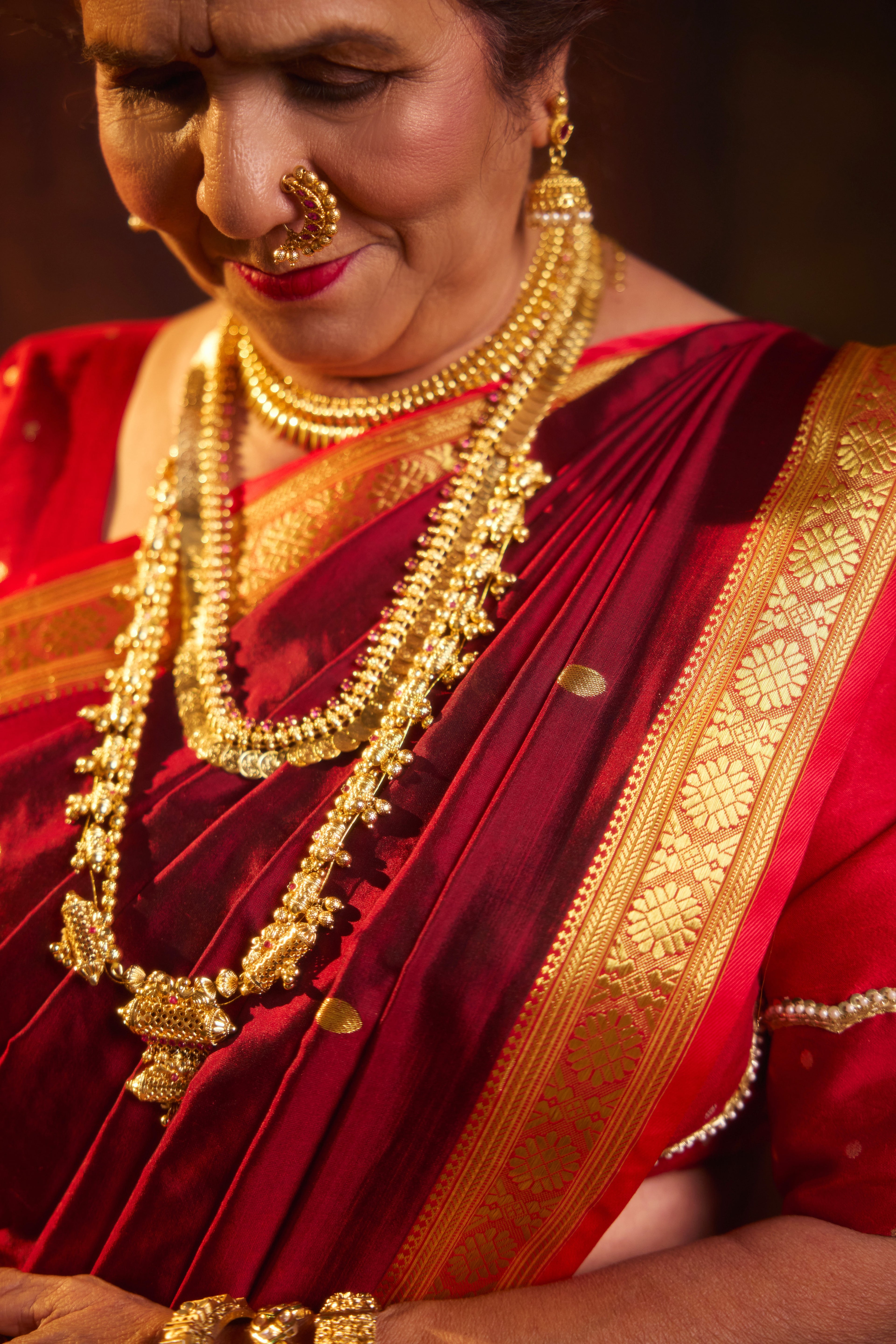 Ratna Nauvaar — Pure Silk Nauvari