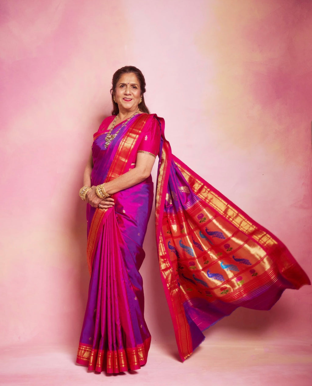 Rajmata Handloom Yeola Paithani