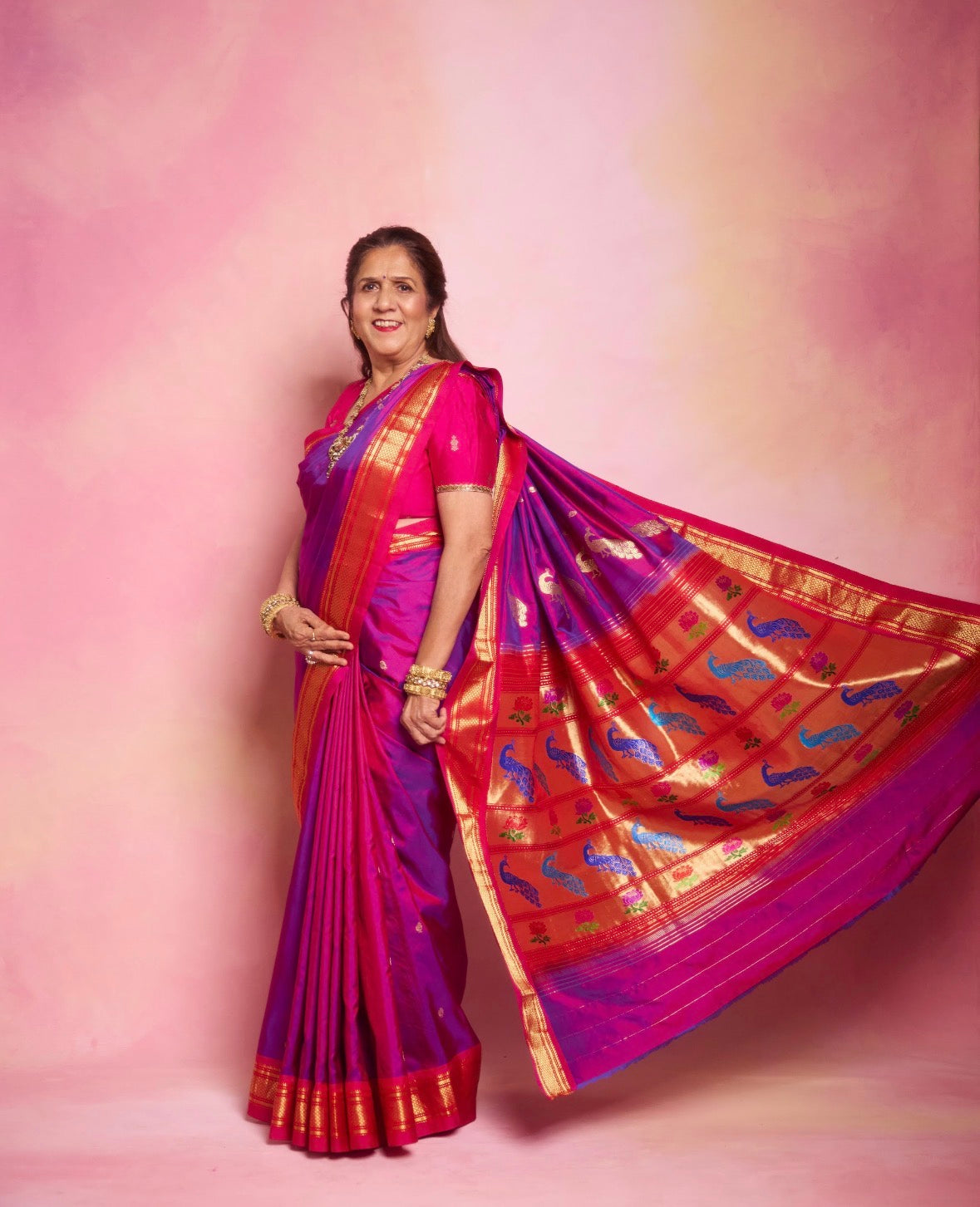 Rajmata Handloom Yeola Paithani