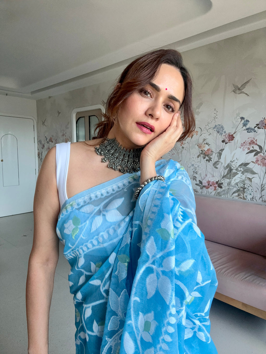Aqua Cool Saree