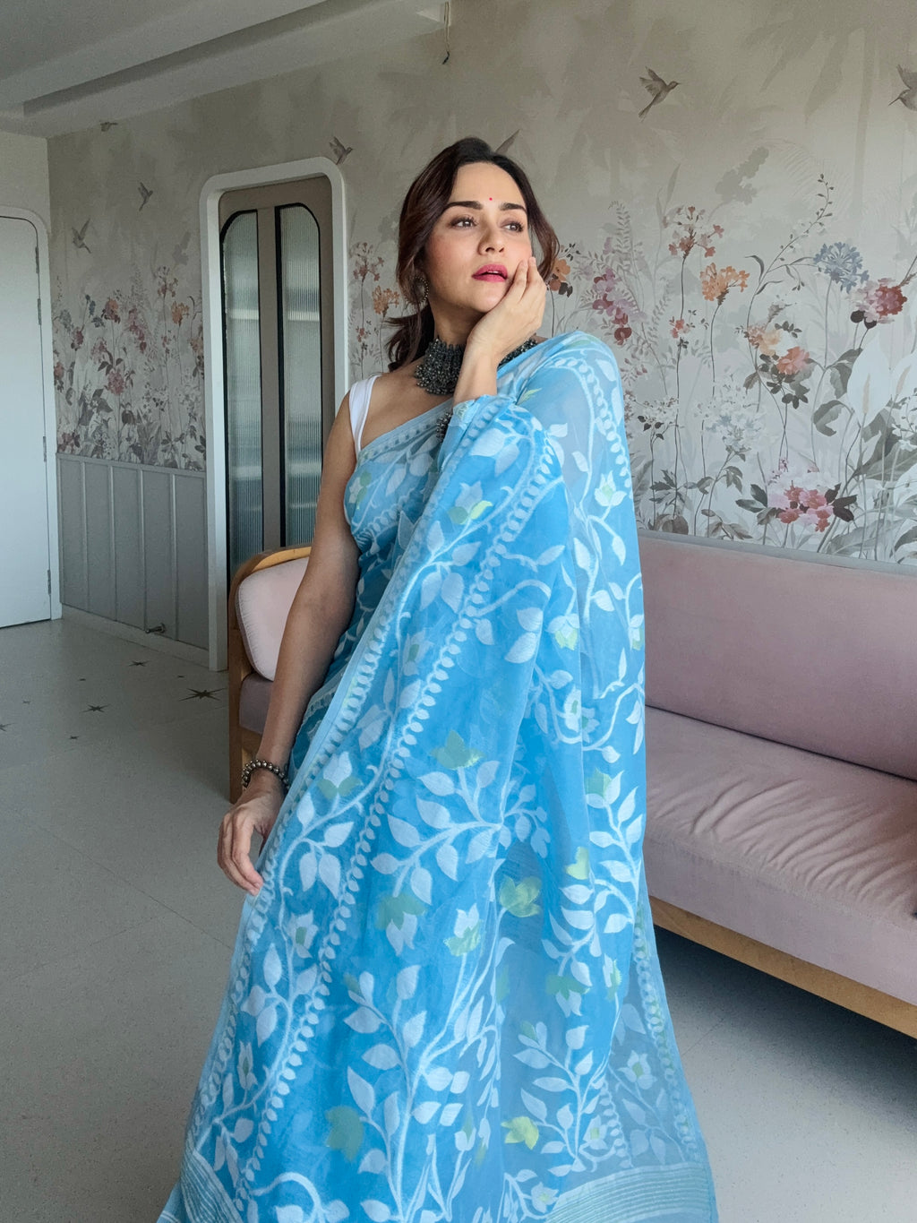 Aqua Cool Saree
