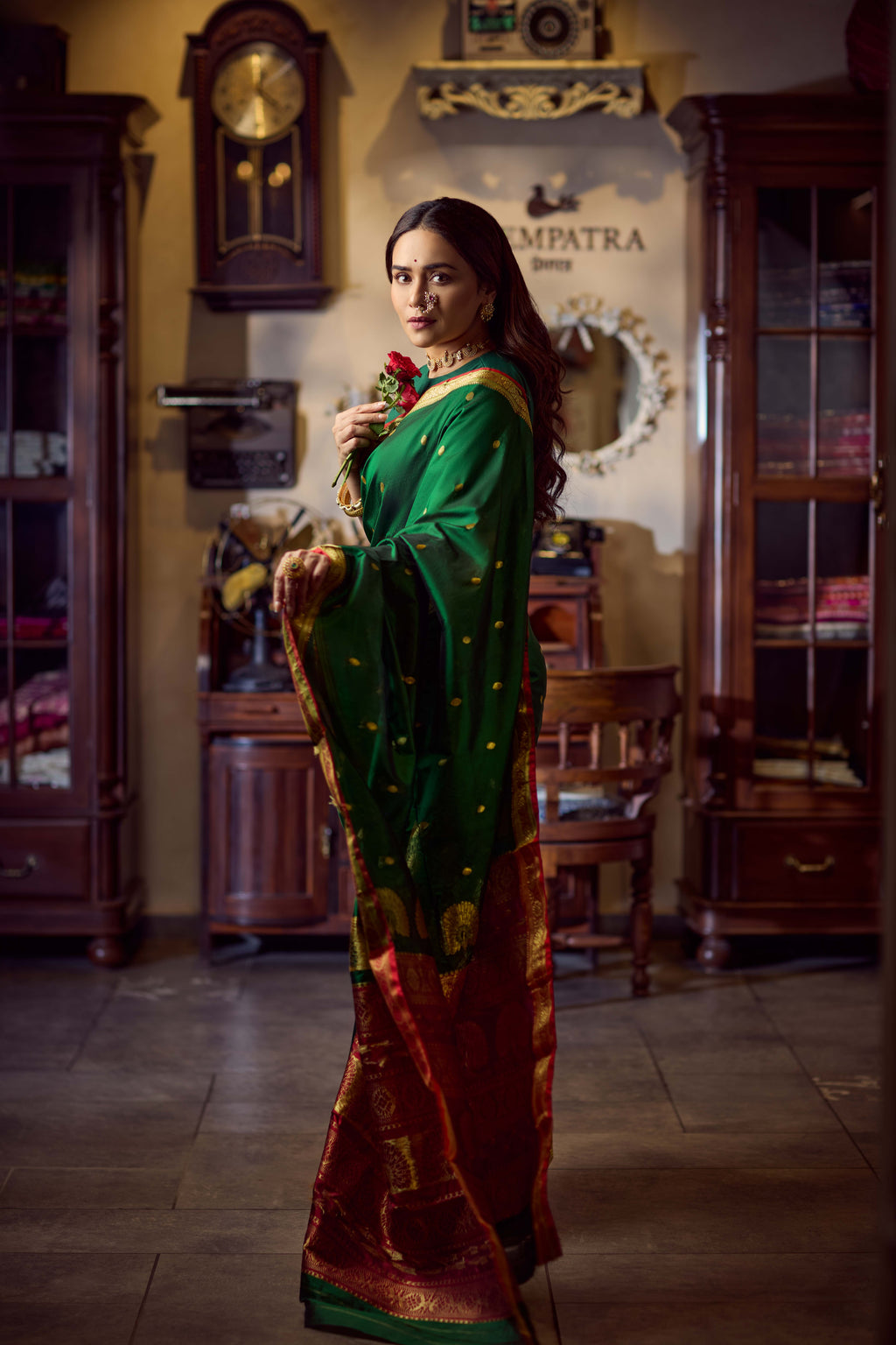 Jijamata Panna – Pure Silk Saree