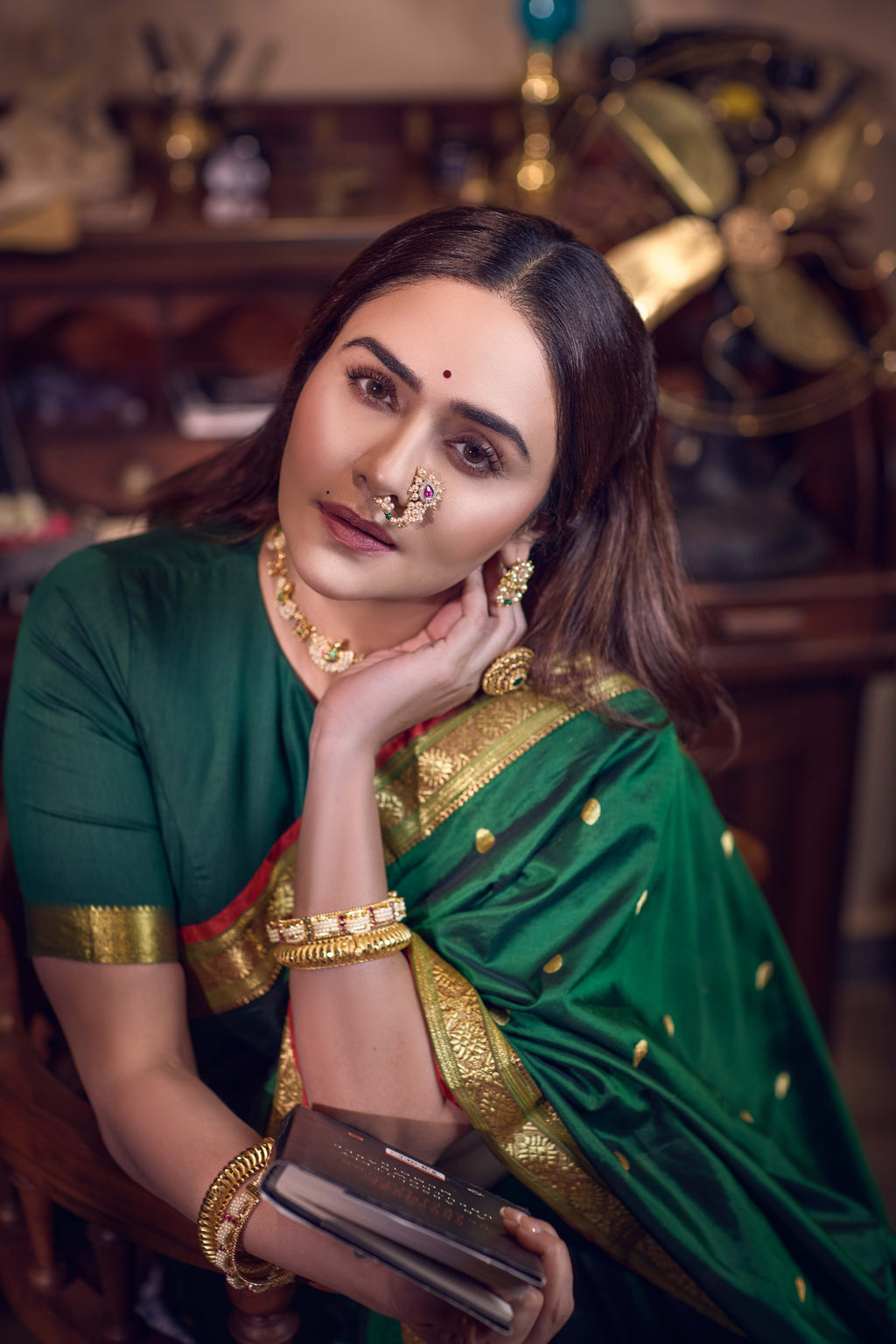 Jijamata Panna – Pure Silk Saree