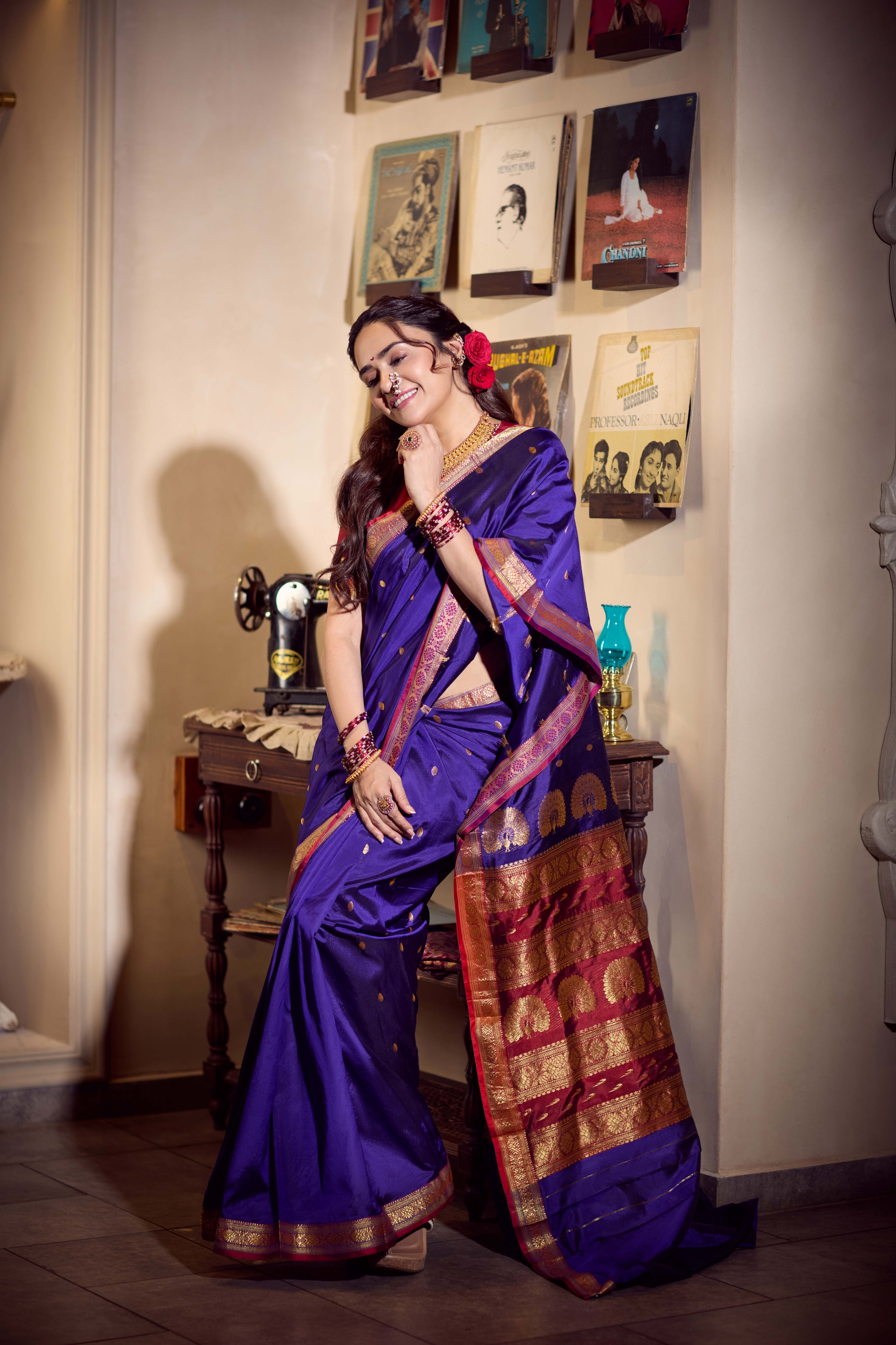 Jijamata Neelprabha – Pure Silk Saree
