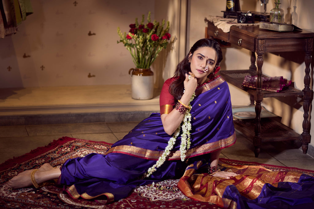 Jijamata Neelprabha – Pure Silk Saree