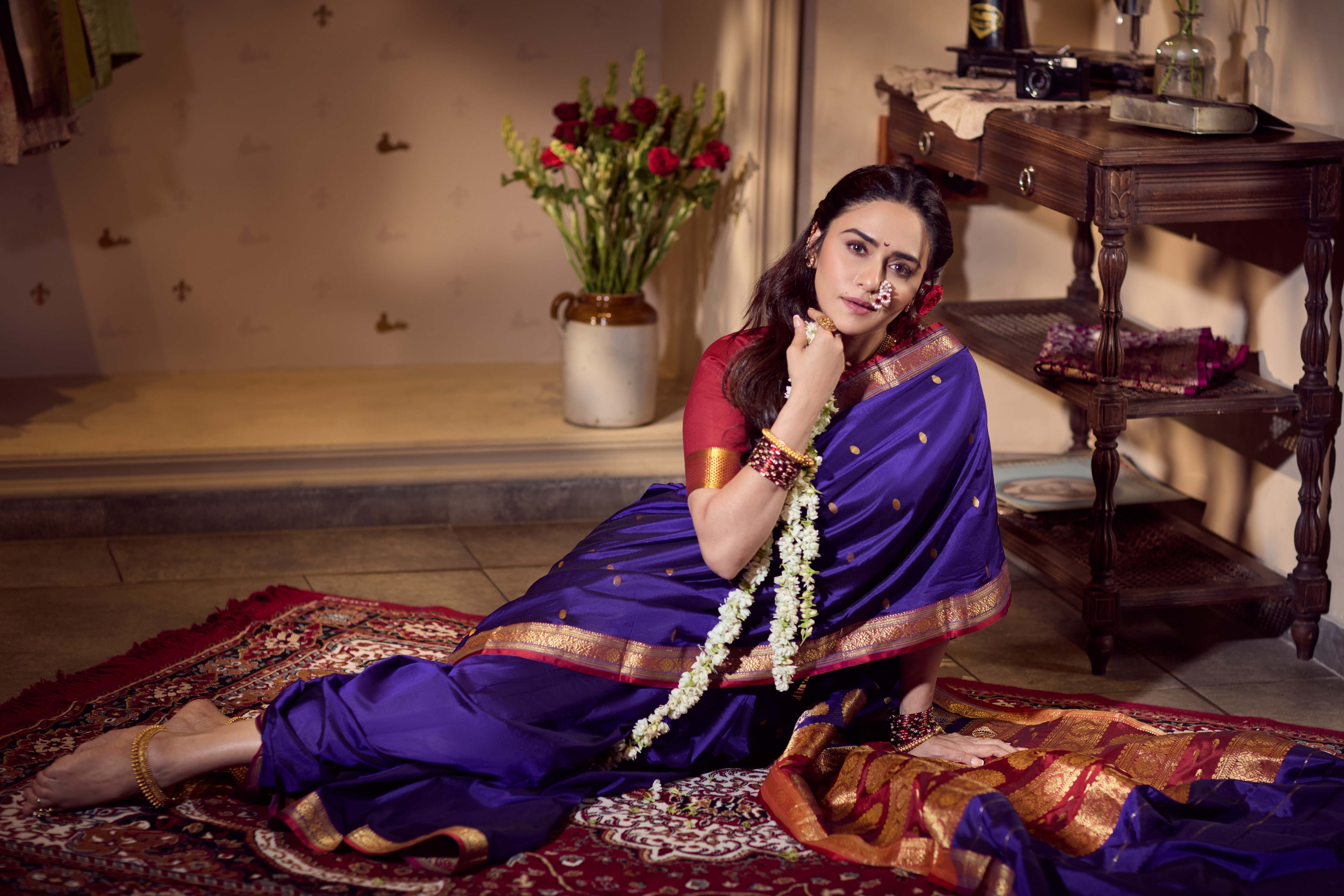 Jijamata Neelprabha – Pure Silk Saree