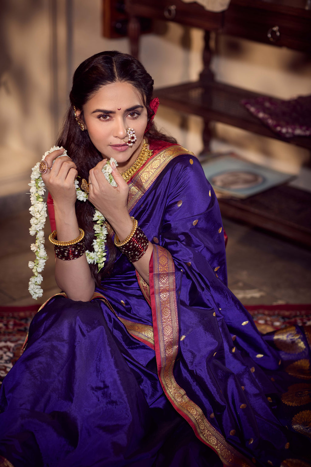 Jijamata Neelprabha – Pure Silk Saree