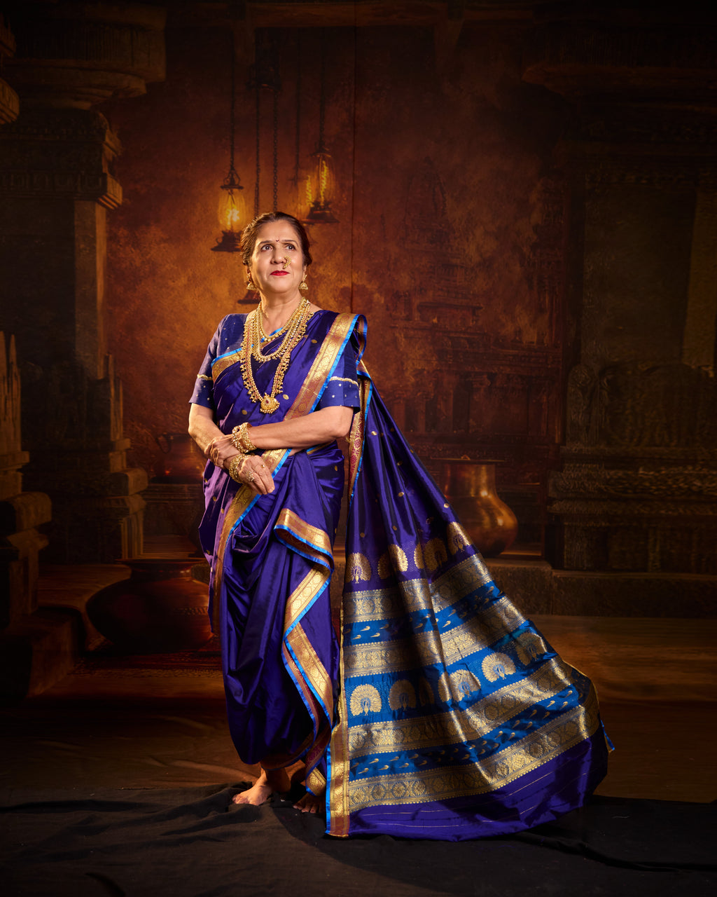 Neelanjali Nauvaar — Pure Silk Nauvari
