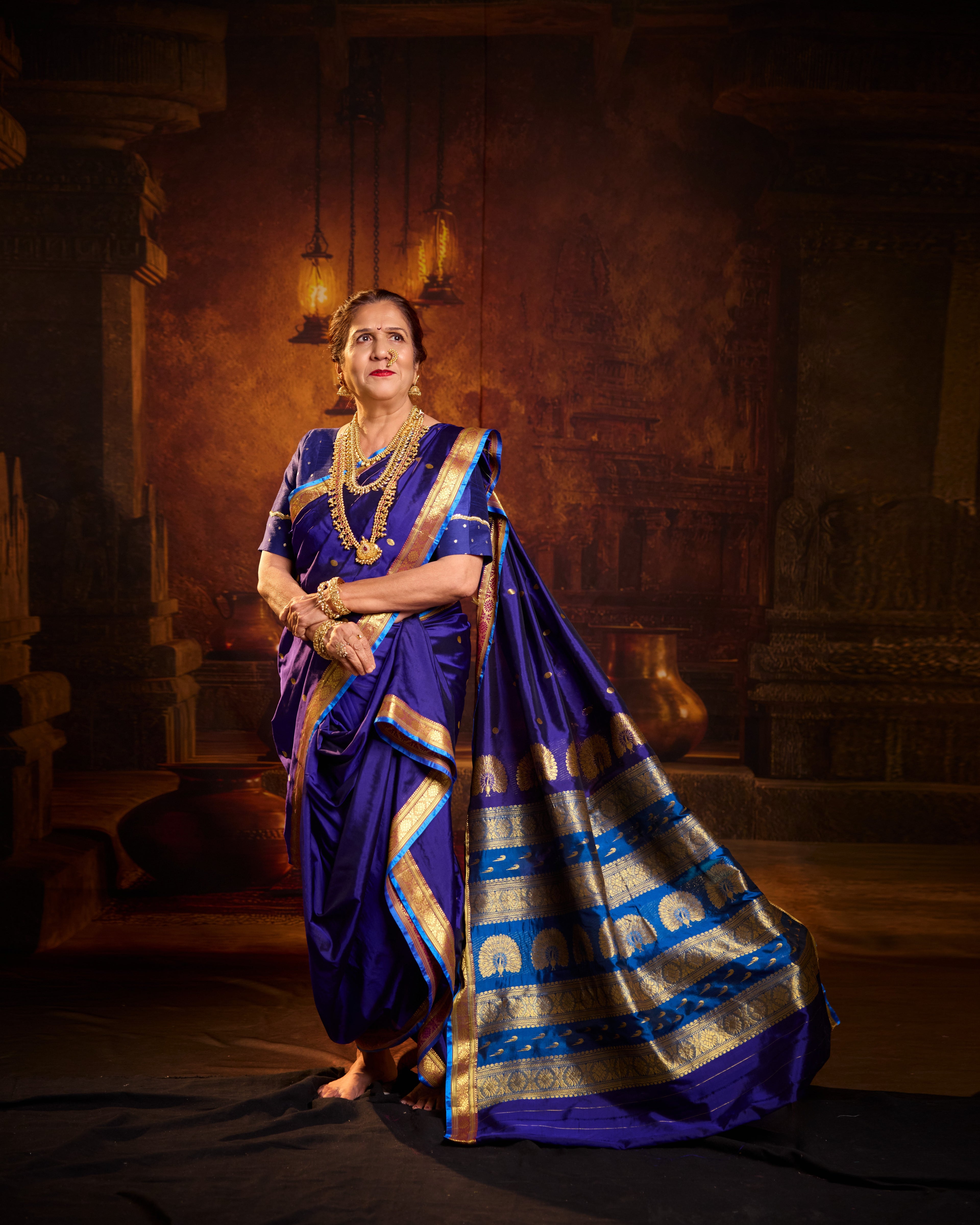 Neelanjali Nauvaar — Pure Silk Nauvari