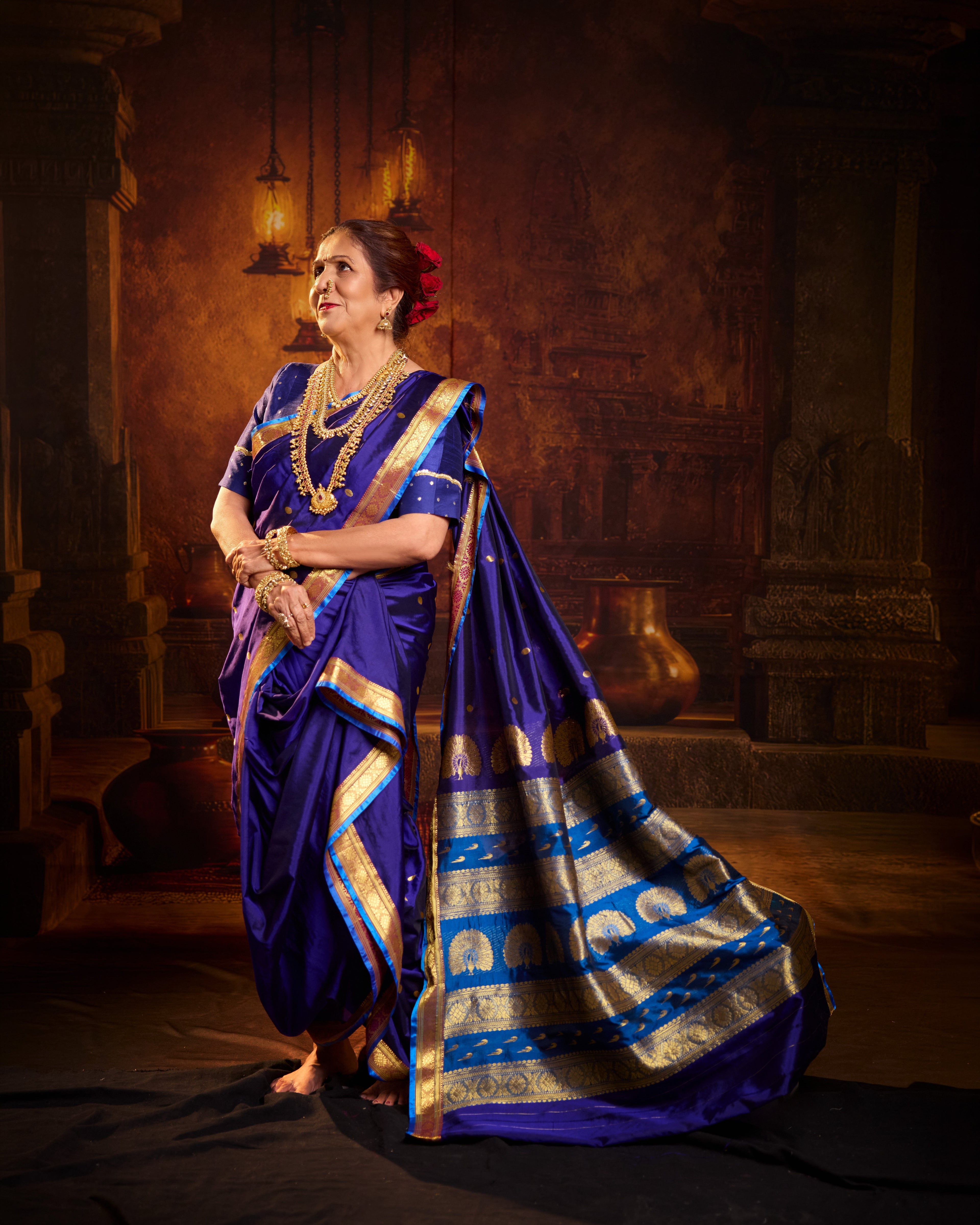 Neelanjali Nauvaar — Pure Silk Nauvari