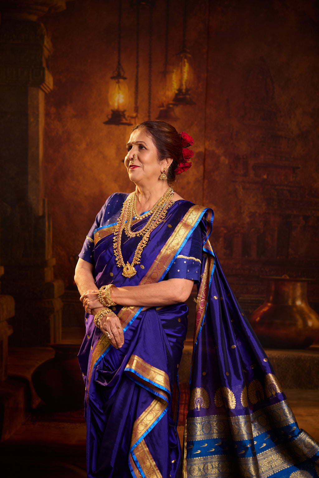 Neelanjali Nauvaar — Pure Silk Nauvari