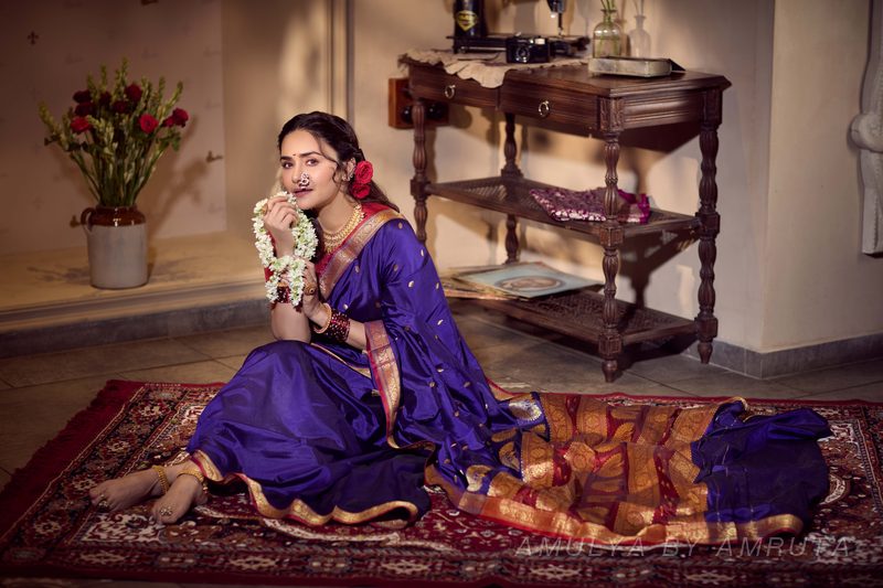  saree, worn — Worn · 4. Handpicked by AMULYA by Amruta.