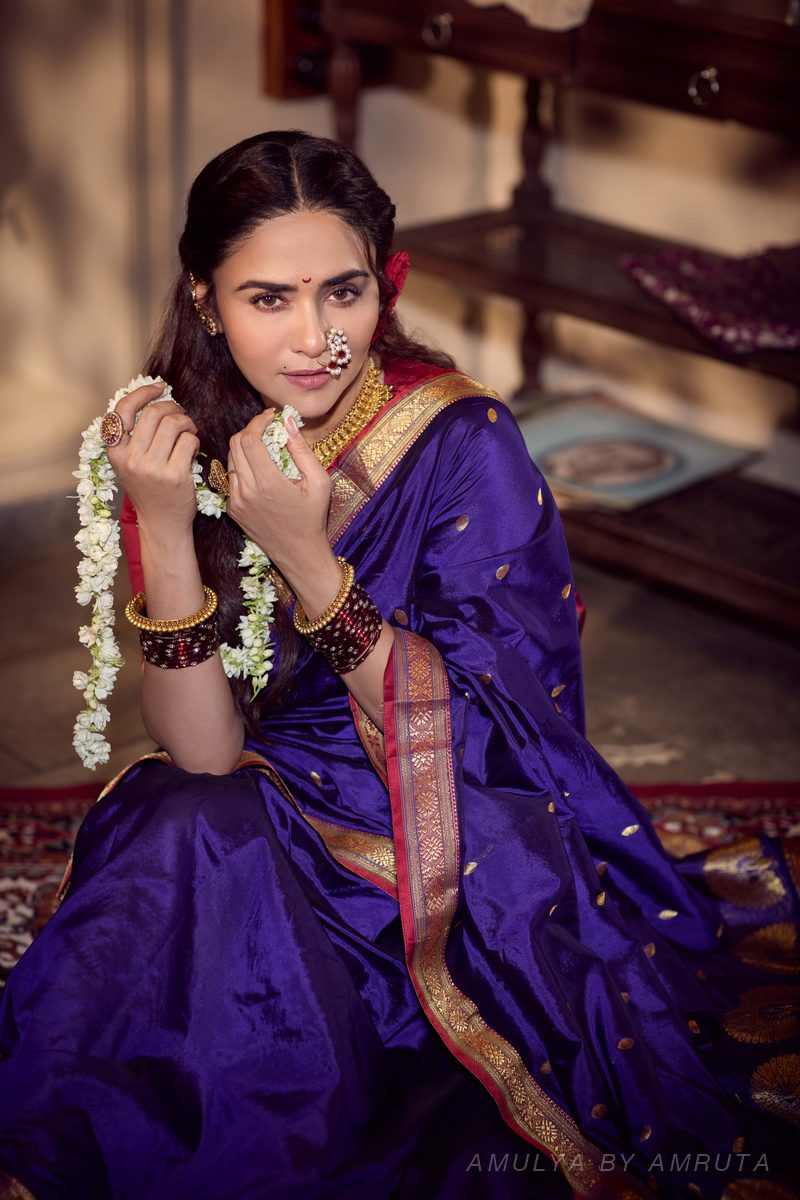  saree, worn — worn-6. Handpicked by AMULYA by Amruta.
