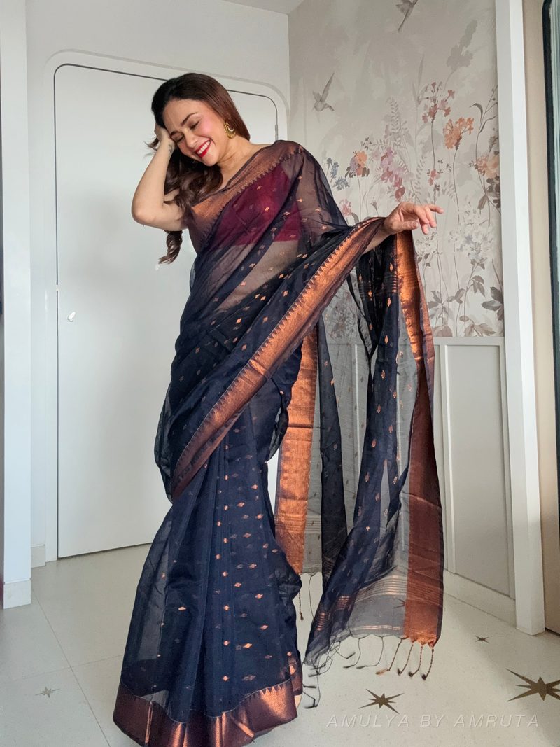  saree, worn — Worn · 3. Handpicked by AMULYA by Amruta.