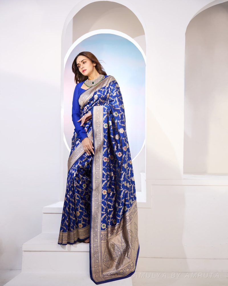  saree, worn — Worn · 4. Handpicked by AMULYA by Amruta.
