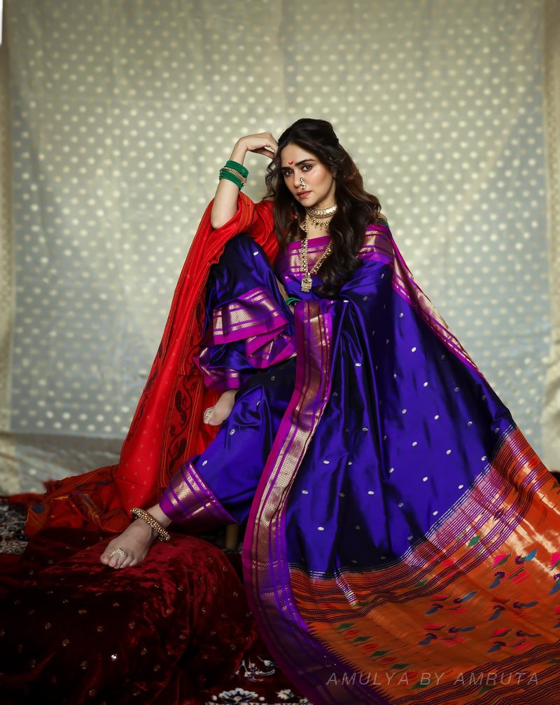  saree, worn — Worn · 3. Handpicked by AMULYA by Amruta.