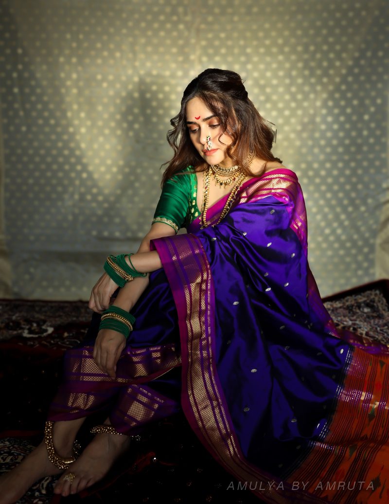  saree, worn — Worn · 5. Handpicked by AMULYA by Amruta.