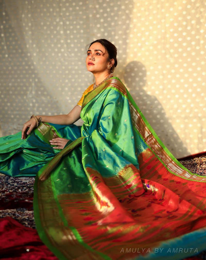  saree, worn — Worn · 3. Handpicked by AMULYA by Amruta.