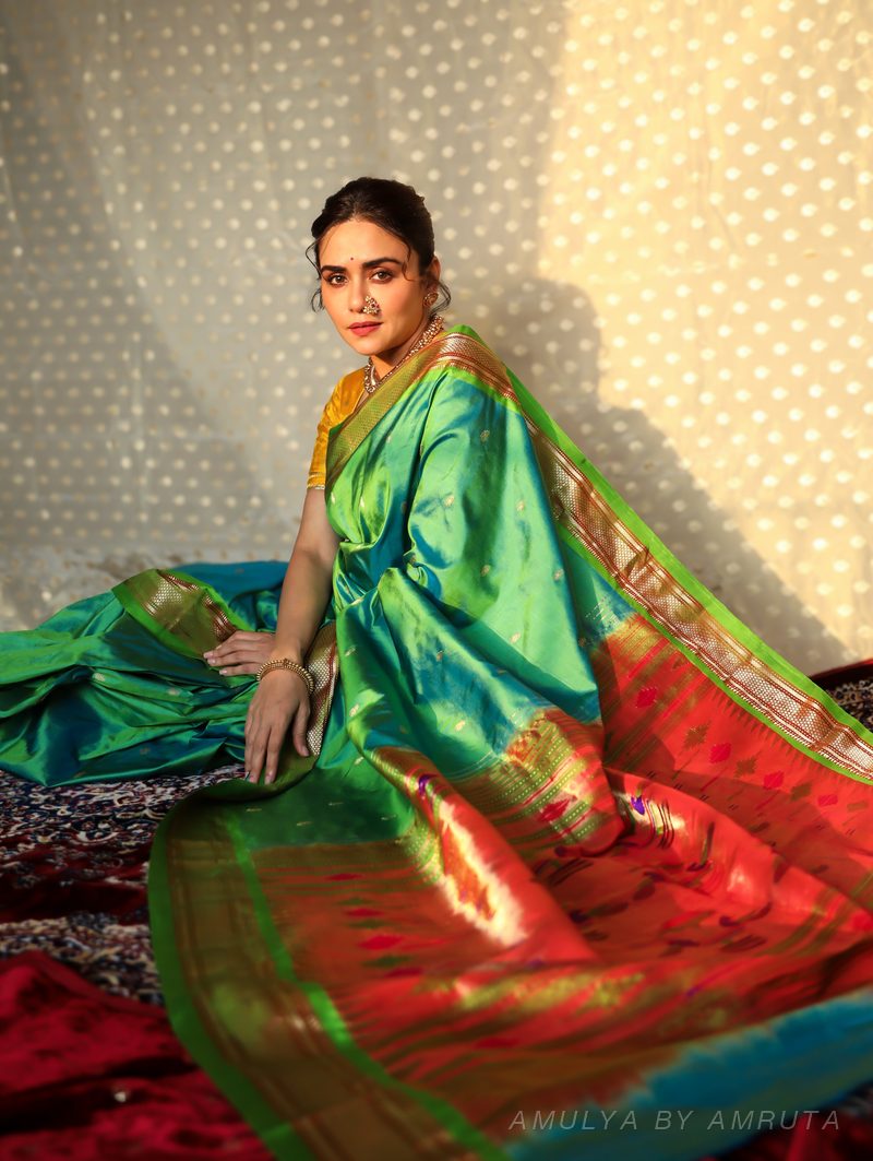  saree, worn — Worn · 4. Handpicked by AMULYA by Amruta.